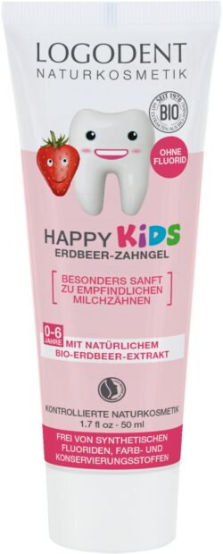 Logona LOGODENT HAPPY KIDS Erdbeer Zahngel 50ml