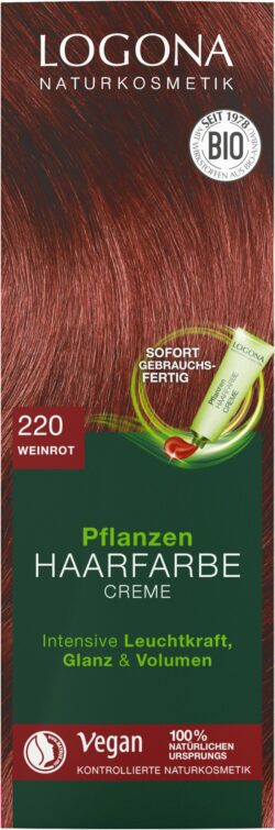 Logona Pflanzen Haarfarbe Creme 220 weinrot 150ml