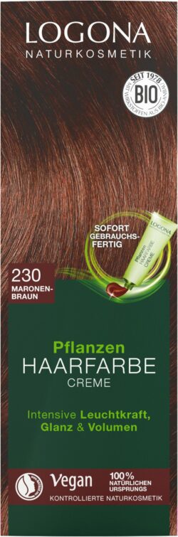 Logona Pflanzen Haarfarbe Creme 230 maronenbraun 150ml