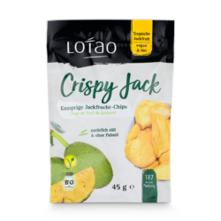 Lotao Jackfruit Chips Crispy Jack Snack, vegan, bio 10 x 45g