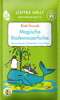 Lüttes Welt Naturkosmetik Magische Badewasserfarbe "Beste Freunde" 12 x 80g