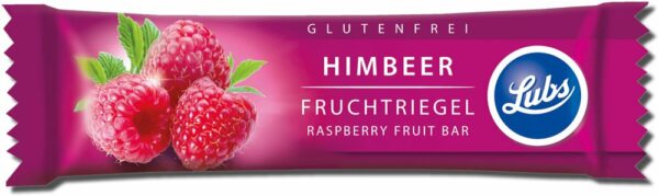 Lubs Himbeer Fruchtriegel, Bio, glutenfrei 25 x 30g