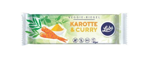 Lubs Karotte & Curry Gemüseriegel 25 x 30g