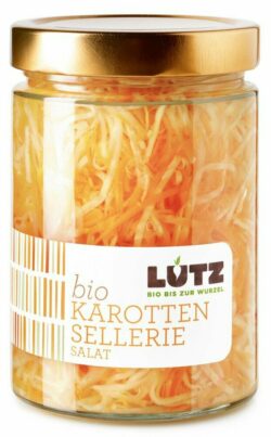 Lutz Karotten-Sellerie Salat | Bio-Einlegegemüse 9 x 300g