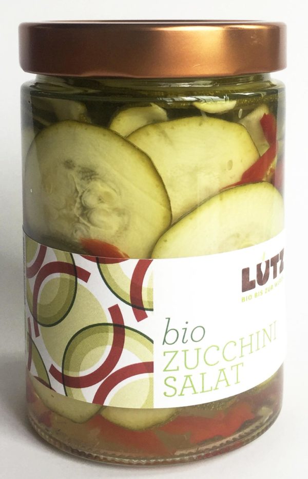Lutz Zucchini Salat | Bio-Einlegegemüse 260g