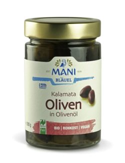 MANI® MANI Kalamata Oliven in Olivenöl, bio, NL Fair 6 x 280g