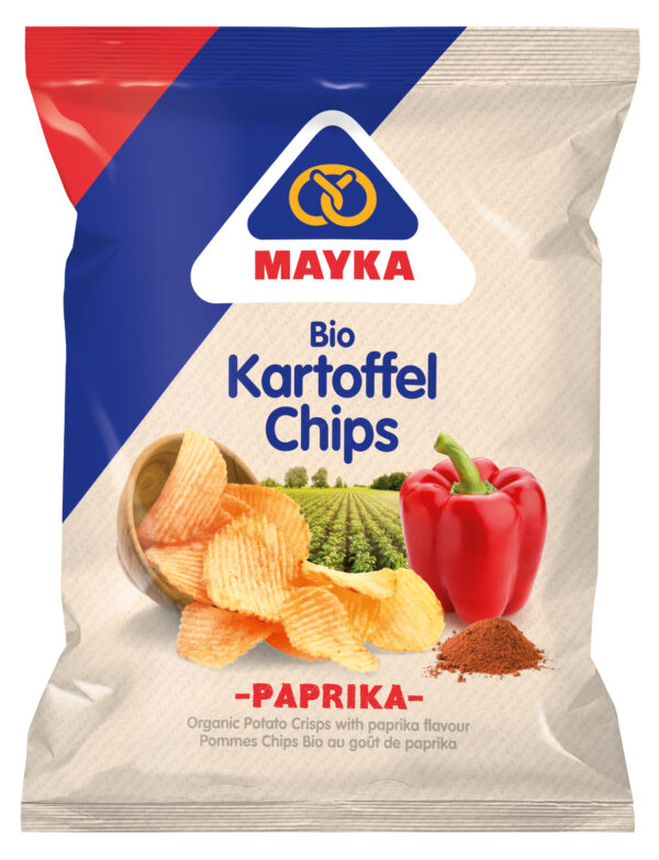 MAYKA Bio Kartoffelchips Paprika 8 x 70g