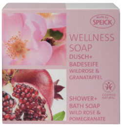 Made by Speick Wellness Soap, Dusch + Badeseife Wildrose & Granatapfel 200g