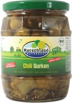 Marschland Bio-Chiligurken 580 ml Gl. 6 x 290g