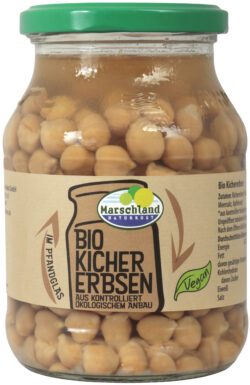 Marschland Bio-Kichererbsen 540 ml Pfandglas 6 x 320g