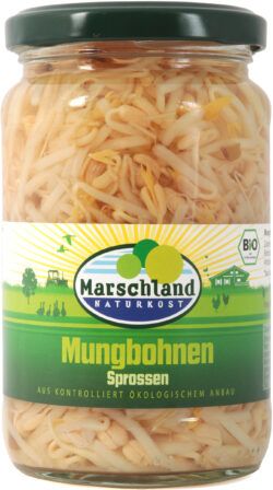 Marschland  Bio-Mungbohnen Sprossen 370 ml Gl. MARSCHLAND 6 x 330g