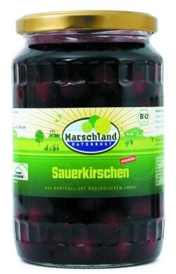 Marschland Bio-Sauerkirschen 720 ml Gl. 6 x 360g