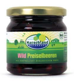 Marschland Bio-Wildpreiselbeeren 212 ml Gl. 220g