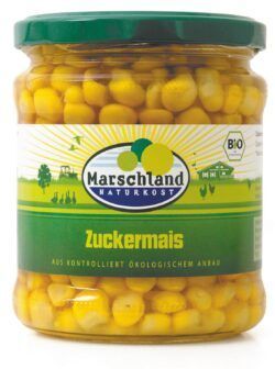 Marschland Bio-Zuckermais 370 ml Gl. 6 x 220g