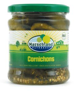 Marschland  Bioland Bio-Cornichons 370 ml Gl. MARSCHLAND 190g