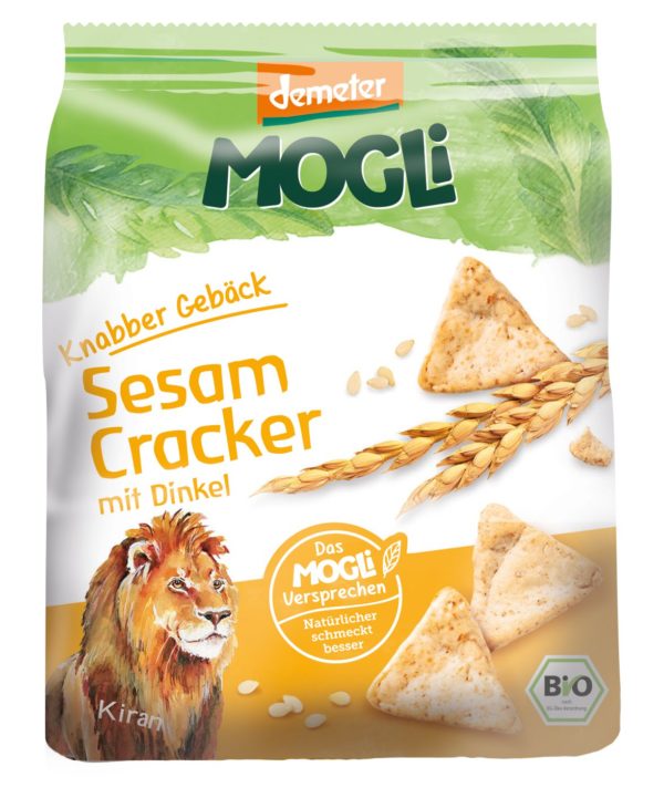 Mogli Knabber Gebäck Sesam Cracker 6 x 80g