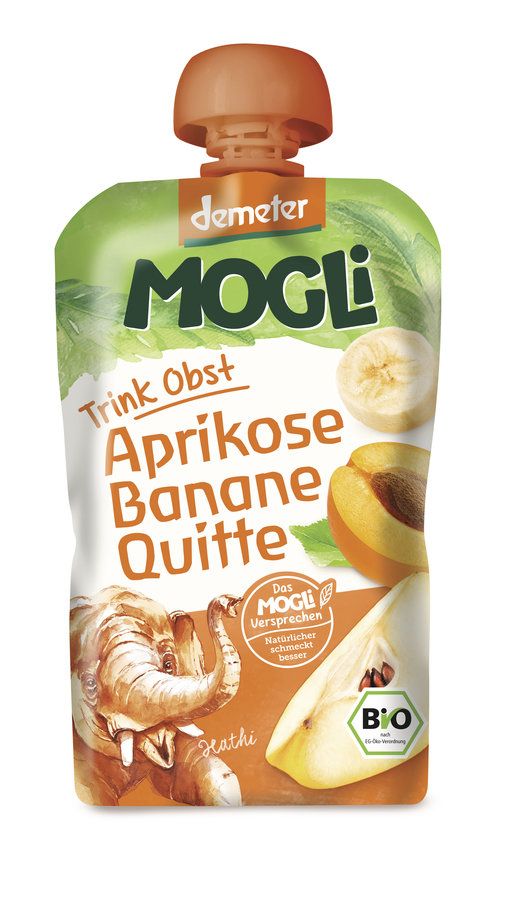 Mogli Trink Obst - Aprikose, Banane, Quitte 12 x 100g