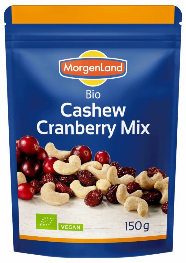MorgenLand Cashew Cranberry Mix 9 x 150g