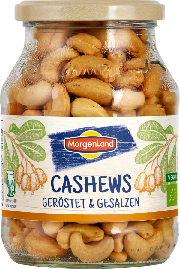 MorgenLand Cashews geröstet & gesalzen 6 x 250g