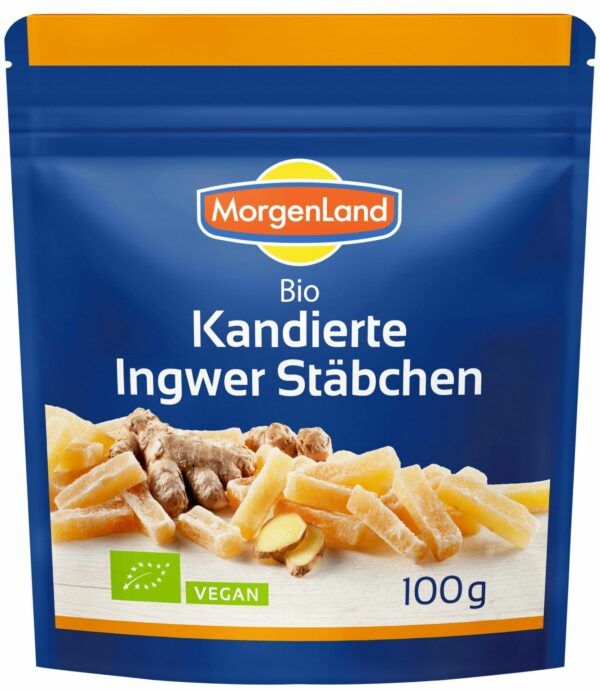 MorgenLand Kandierte Ingwer Stäbchen 9 x 100g