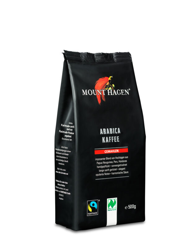 Mount Hagen Bio Röstkaffee gemahlen 12 x 500g