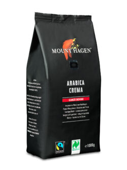 Mount Hagen Fairtrade Röstkaffee Crema, ganze Bohne 6 x 1kg