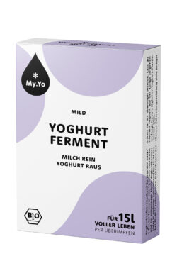 My.Yo Bio Yoghurt Ferment Mild, zur Herstellung von je 1L Joghurt, Inhalt: 3 Beutel à 5g 15g