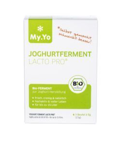 My.Yo Bio-Joghurtferment Lacto Pro®, zur Herstellung von je 1L Joghurt, Inhalt: 3 Beutel à 5g 15g