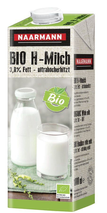NAAR Bio H-Milch 3,8% Fett 12 x 1l