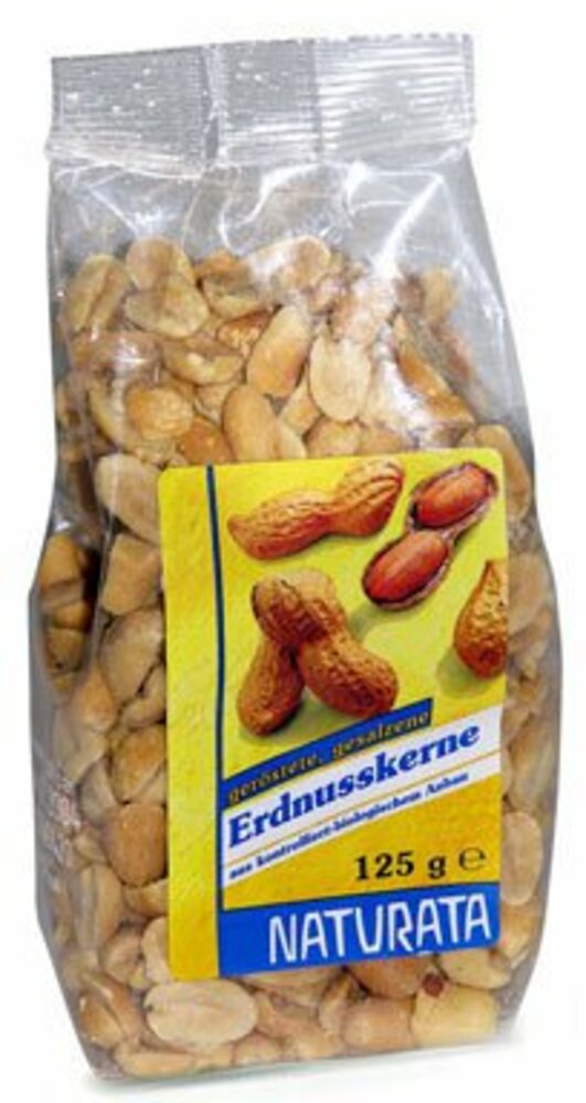 NATURATA Erdnusskerne, geröstet und gesalzen 8 x 125g