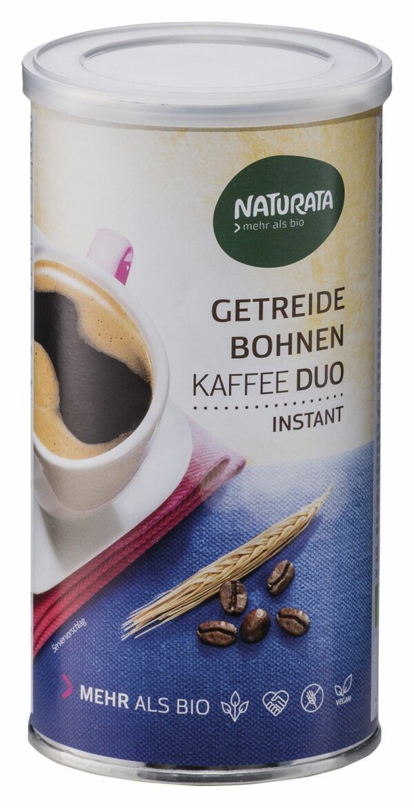 NATURATA Getreide-Bohnenkaffee Duo, instant 6 x 100g