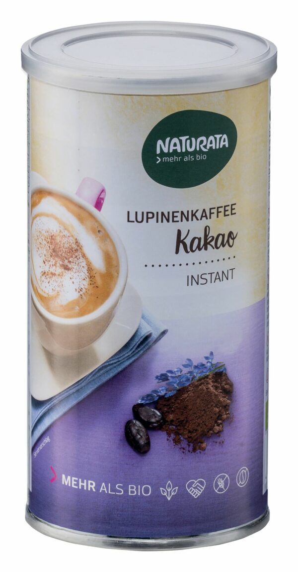 NATURATA Lupinenkaffee Kakao, instant, Dose 6 x 175g