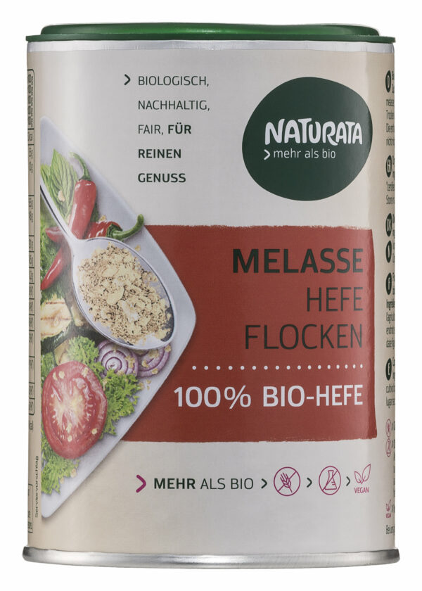 NATURATA Melasse Hefeflocken, 100 % Bio-Hefe 6 x 100g