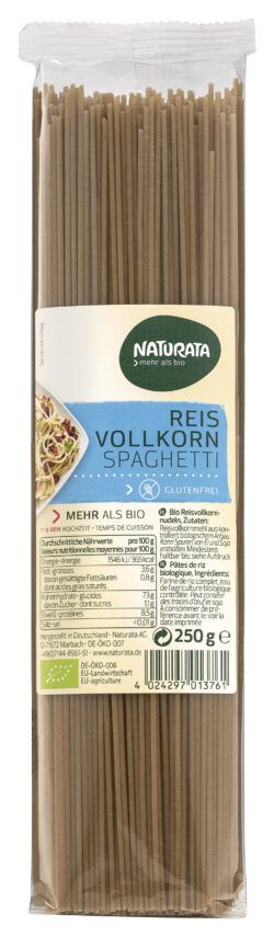 NATURATA Spaghetti, Reis Vollkorn 12 x 250g