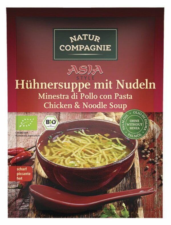 Natur Compagnie ASIA Hühnersuppe mit Nudeln 12 x 40g