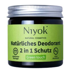 Niyok - 2 in 1 Deodorant Creme Anti-Transpirant: Green Touch 40ml