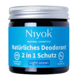 Niyok - 2 in 1 Deodorant Creme Anti-Transpirant: Light ocean 40ml