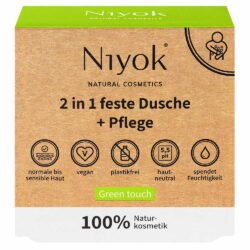 Niyok - 2 in 1 feste Dusche & Pflege Green Touch 80g