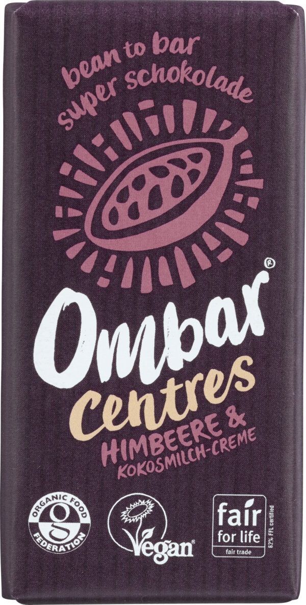 Ombar Centres Himbeere & Kokosmilch-Creme 10 x 35g