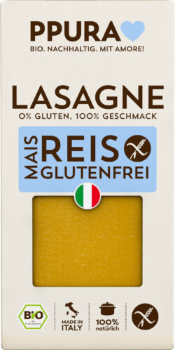PPURA BIO Lasagne aus Vollkornreis (glutenfrei) 6 x 250g