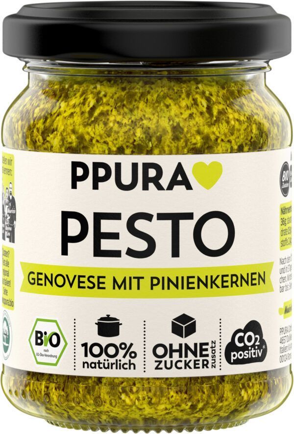 PPURA BIO Pesto Genovese mit Pinienkernen 6 x 120g