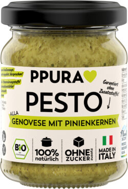 PPURA BIO Pesto Genovese mit Pinienkernen 6 x 120g