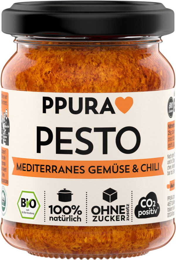 PPURA BIO Pesto Mediterranes Gemüse und Chili 120g