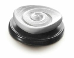 PRIMAVERA Duftstein Energiespirale mit Keramikteller schwarz 1 Stück