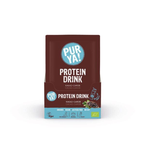 PURYA! Vegan Protein Drink Kakao-Carob Sachet 14 x 30g