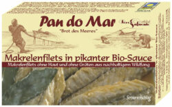 Pan do Mar Makrelenfilets in pikanter Bio-Sauce 10 x 120g