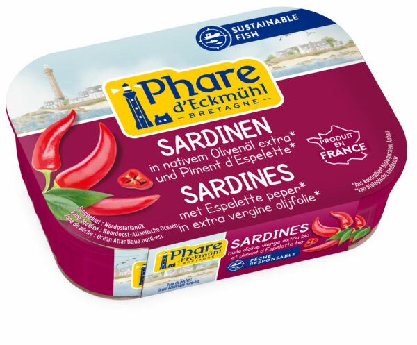 Phare d´Eckmühl Sardinen mit Olivenöl und Piment d'Espelette 11 x 135g