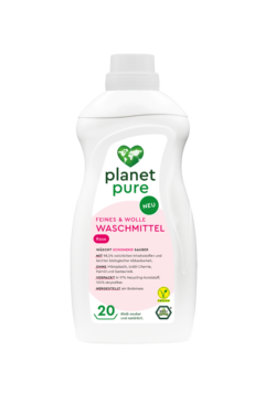 Planet Pure Waschmittel Feines & Wolle Rose 20 Wl 10 x 1l
