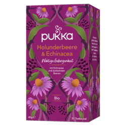 Pukka Bio-Früchte-Kräutertee Holunderbeere & Echinacea, 20 Teebeutel 4 x 40g