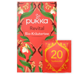 Pukka Bio-Gewürz-Kräutertee Revital, 20 Teebeutel 4 x 40g